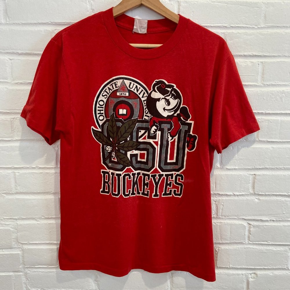 Vintage TNT The Ohio State University Buckeyes Brutus Single Stitch T-Shirt